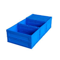 Boîte de transport pliable en plastique moulé par injection avec couvercle, conteneur pliable pour pièces automobiles, pour la logistique