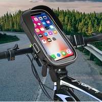 Support de téléphone portable à 360 degrés support de téléphone multifonctionnel pour vélo sacs de cadre de vélo avant étanche