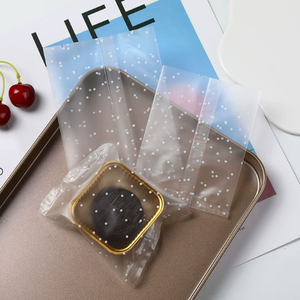 <b>Plastic</b> <b>Packaging</b> Bags White Bow-shaped Mooncake <b>Packaging</b> Bags, Semi-transparent Frosted Baking Bags in Stocks - Product Image 5