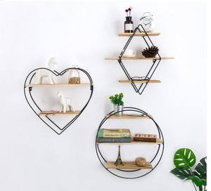 أرفف جدارية ريفية سهلة التركيب ، أرفف عائمة للأثاث المنزلي ، غرفة معيشة سميكة - Product Image 3