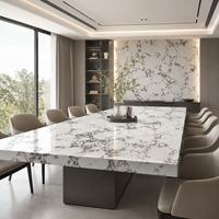 Premium Luxus Leuchtender Lila Gesinterter Stein Marmor-Finish Geeignet für Möbel-Arbeitsplatten