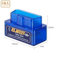 Escáner OBD2 Bluetooth 5.1 ELM327 V2.1 para Auto, Herramienta de Diagnóstico de Automóviles, Lector de Códigos, Herramienta Super MINI ELM 327