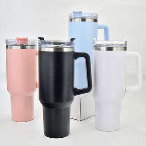 Custom 40oz Removable Handle Lids Sublimation Insulated Double Wall Stainless Steel Travel Mug LED Temperature Display BPA Free - Product Image 4