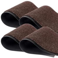 Tapis sur mesure à poils bouclés haute densité, anti-taches et anti-salissures, facile à nettoyer, pour entrée de maison ou d'hôtel