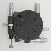 80 * mm Xyzr Plate-forme de déplacement à réglage fin optique à quatre axes Guide croisé Glissière de travail manuelle