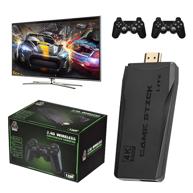 M8 4K HD Wireless Video Game Console with 2.4G Dual Controllers Retro Mini Classic Gaming Device