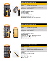 Jeu de tournevis de précision avec rallonge, embouts magnétiques variés, mini-étui compact, kit d'outils de réparation portable pour la réparation électronique
