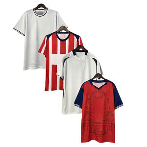 2025-26, новая дешевая мужская футболка белого, красного и синего цвета, Футбольная майка тайского качества, Футбольная майка - Product Image 2