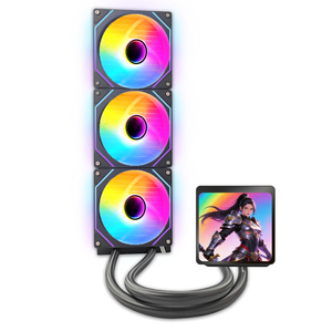 Enfriador AIO ARGB de 360 mm, Popular, con Pantalla de Temperatura, Disipador de Calor de Cobre, Radiador de Agua para CPU de 240 mm, Alto Rendimiento - Product Image 4