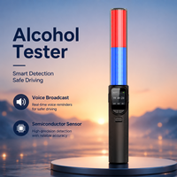 Alcootest numérique multifonctionnel avec détecteur LED, capteur semi-conducteur, détection de conduite en état d'ébriété, batterie au lithium