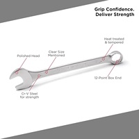 Jeu de clés mixtes CRV OEM 18 pièces 6-24 mm avec plateau en mousse – Outils d'atelier et de garage en gros