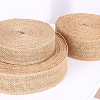 Ruban de jute massif Ruban de toile de jute naturel Rouleau de ruban de tissu de jute Toile de jute tissée naturelle Rouleau de toile de jute