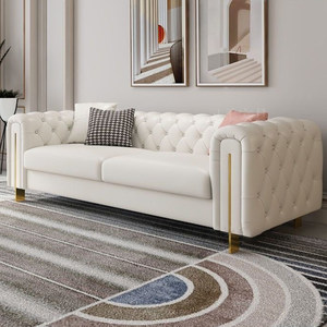 Ensemble de canapés modernes en cuir de luxe <span class=keywords><strong>pour</strong></span> salon, design italien - Product Image 3