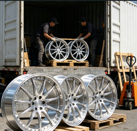 Nouvelles jantes forgées haute performance en 2 pièces, alliage 6061-T6, design concave personnalisé, lèvre polie profonde, 5x112 5x114.3 5x120, luxe