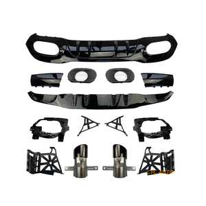 Difusor Trasero para <span class=keywords><strong>Mercedes</strong></span> Clase A W177 <span class=keywords><strong>A35</strong></span>, Piezas de Automóvil, Estilo Deportivo Hatchback 2019 2020 - Product Image 3