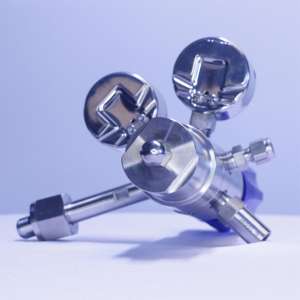 SS316L Entrée à double étage 300 Bar Sortie 20 Bar CV0.07 Régulateur de gaz argon GPL Régulateur de pression à <span class=keywords><strong>2</strong></span> étages - Product Image 3