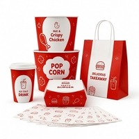 Boîte à emporter biodégradable et écologique pour burgers, frites et poulet frit, personnalisable avec gaufrage, vente en gros pour marques