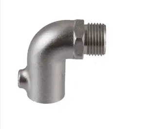 China sand casting investment casting stainless steel malleable iron for tee cross elbow pipe fittings