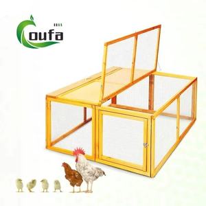 Meilleure vente en gros de maisons pliantes en bois pour animaux de compagnie cages pour petits animaux poulailler en bois clapier poulailler <span class=keywords><strong>cage</strong></span> pour volaille - Product Image 1