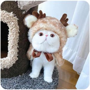 Disfraz de Reno Navideño para Cachorro, Capa de Piel Sintética para Perro Pequeño con Astas, Ropa Decorativa para Mascotas para Navidad - Product Image 6