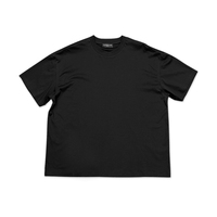 Oversized Boxy Fit T-Shirt Heren 100% Katoen Drop Shoulder Custom Logo O-Hals Effen Vintage Grijs T-Shirt