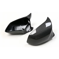 Coques de rétroviseurs en ABS à motif carbone noir brillant pour BMW Série 5 F10 F11 F18 520i 525i 530i 535i 2012-2016
