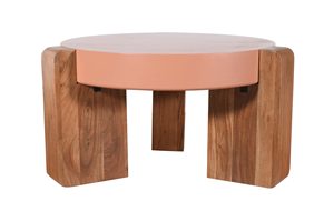 Contemporary Acacia Wood and MDF Coffee <b>Table</b> Living Room Furniture Modern Center <b>Table</b> with Elegant Design Strong Frame - Product Image 3