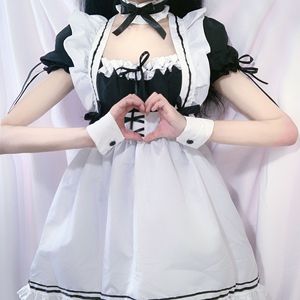Nuovo Costume da Cameriera Giapponese Nero per Donne, Adorabile Abito Lolita per Ragazze, Costume da Cameriera per Cosplay, <span class=keywords><strong>Outfit</strong></span> per Spettacoli d'Animazione - Product Image 3