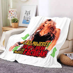 2023 nuovo design vendita calda Dropshipping <span class=keywords><strong>Shakira</strong></span> Super soft poliestere flanella fleece throw coperta da viaggio coperte personalizzate stampate - Product Image 3