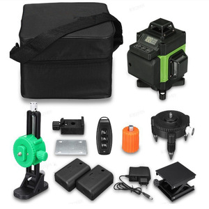 16-линейный 4D 360-градусный промышленный самовыравнивающийся лазерный нивелир с зелеными линиями, регулируемой яркостью, на литиевой батарее, для разметки картин - Product Image 2