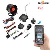 Système d'alarme de voiture intelligent avec entrée sans clé, application mobile, verrouillage/déverrouillage PKE, antivol