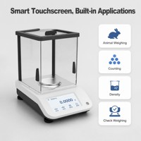 Balance analytique de laboratoire à écran tactile avec calibration interne