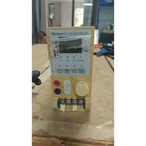 Chroma 63103 DC <b>Electronic</b> Load 6A/60A 16V/80V 300W W/ Missing Knob <b>Used</b> - Product Image 1