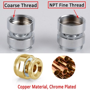 Adaptateur de Robinet de Cuisine en Laiton NPT Femelle 16mm vers Mâle 22mm pour Purificateur d'Eau, Aérateur Pivotant à 360 Degrés - Product Image 3