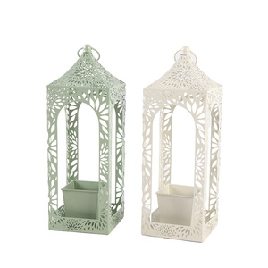 Farol Decorativo Moderno <span class=keywords><strong>de</strong></span> Hierro <span class=keywords><strong>Forjado</strong></span> <span class=keywords><strong>de</strong></span> Primera Calidad para Decoración del Hogar y Bodas, Diseño Multifuncional, Florero, Portavelas - Product Image 4
