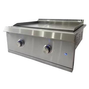 Plaque de cuisson au gaz commerciale en acier inoxydable, friteuse à gaz de table, station de barbecue Teppanyaki au gaz TB01, en acier inoxydable commercial - Product Image 2