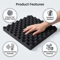 Mousse insonorisante autocollante à cellules fermées de 16 mm, tapis d'isolation acoustique, isolation phonique, isolation thermique pour voiture