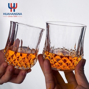 Verres à whisky en <span class=keywords><strong>cristal</strong></span> diamant de 320 ml, style ancien, pour bar à domicile, pour cocktails, vodka, <span class=keywords><strong>rhum</strong></span>, liqueur, tequila, carton - Product Image 4