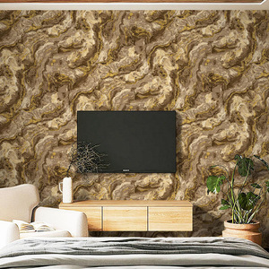 Papel pintado de PVC de lujo patrón de mármol impermeable para dormitorio sala de estar <span class=keywords><strong>fondo</strong></span> decorativo - Product Image 4