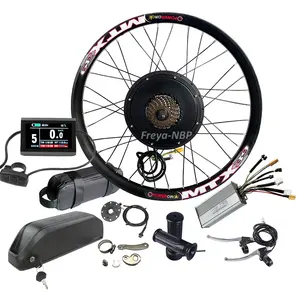 Sepeda listrik, e-bike roda 48v 52v 2000w MTX39 sepeda hub konversi motor kit dengan baterai Tiger Shark