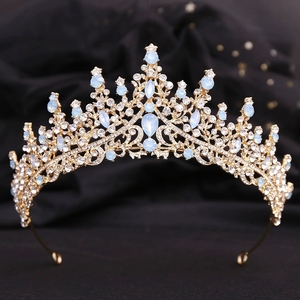 Diadème de cheveux de mariage personnalisé Amelia Diadème de mariée en cristal Couronne de diadème en argent Accessoires de cheveux de mariage Coiffures Bijoux de tête - Product Image 4