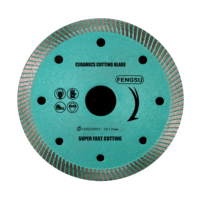 Disque de coupe en céramique à lame diamantée à bord en maille de qualité supérieure, polyvalent pour scie de table et scie à main 105/110 mm