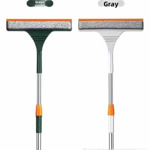 Commercio all'ingrosso manico in plastica retrattile doppio lato asta di vetro raschietto per finestre strumento di pulizia e tergicristallo - Product Image 1