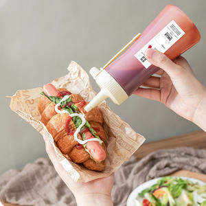 Ketchup Squeeze Bouteille Conteneur À Salade Boîte Avec Couvercle Portable Sauce De Soja Boîtes De Rangement <span class=keywords><strong>Moutarde</strong></span> Sauces Distributeur Outils De Cuisine - Product Image 5