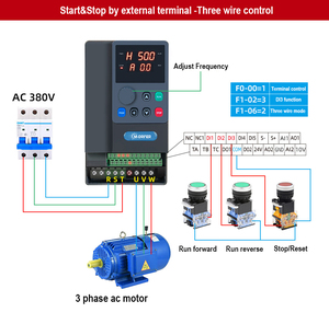 มอเตอร์ <span class=keywords><strong>M</strong></span>-driver 10kw 11kw 15hp ระบบควบคุมความถี่ AC 3 เฟส 380V 440V มอเตอร์ PMSM VFD - Product Image 4