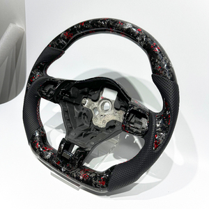 Volante de Fibra de Carbono Forjado <span class=keywords><strong>Rojo</strong></span> para Volkswagen B7 Passat MK6 <span class=keywords><strong>Golf</strong></span> 5 <span class=keywords><strong>Golf</strong></span> 5.5, Piezas para VW B7 Passat MK6, Envío Directo - Product Image 4