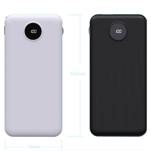 10000mAh High Capacity Fast Charging Waterproof Wireless Power Bank Lightweight Portable Built-In Cable Plug Li-Polymer Battery - Product Image 1