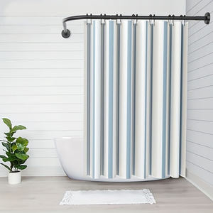 <span class=keywords><strong>Tringle</strong></span> de douche incurvée en acier inoxydable - <span class=keywords><strong>Tringle</strong></span> télescopique <span class=keywords><strong>sans</strong></span> perçage avec <span class=keywords><strong>double</strong></span> installation et <span class=keywords><strong>double</strong></span> conception antidérapante - Product Image 2