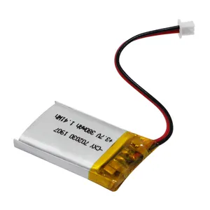 CE-Zertifizierung Werkseitige Lithium-Polymer-Batterie 702030P 380mAh 3,7 V mit wiederauf ladbarer Batterie batterie der Schutz platine