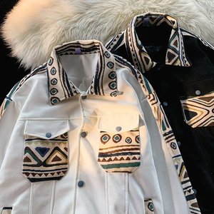 Chaqueta De Punto Vintage Tribal Para Mujer - Estilo Occidental Con Bolsillo, Cómoda Y Casual